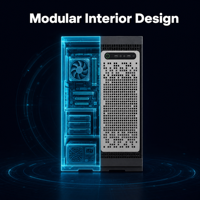 Server Tower Kustom Berbasis Zhaoxin 40000 16/12C untuk Desain Grafis CAD 3D, Animasi Visual, dan Rendering