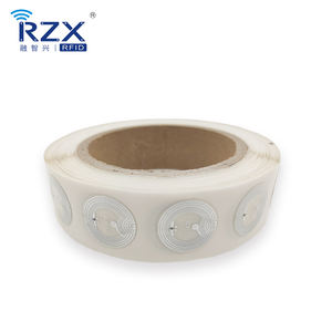 सस्ता 13.56mhz राउंड प्रोग्राम योग्य <span class=keywords><strong>nfc</strong></span> dia 25 मिमी रोल गीला innfc स्मार्ट स्टिकर टैग - Product Image 3