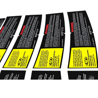 Personalizado adhesivo impermeable de temperatura con etiqueta de impresión