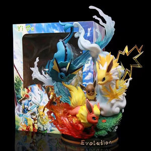 Figurines d'anime de grande taille de la série 17 Eevee Fire Breathing Dragon Super Dream Pokemoned Model Ornaments avec effet lumineux - Product Image 1