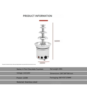 <span class=keywords><strong>Fontaine</strong></span> à <span class=keywords><strong>chocolat</strong></span> pour restaurant, machine à cascade de <span class=keywords><strong>chocolat</strong></span> en acier inoxydable - Product Image 2