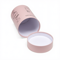 Boîte d'emballage en tube de papier de luxe biodégradable et recyclable avec logo imprimé personnalisé pour crème pour le visage, parfum, mascara