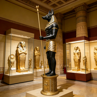 Ägyptische Kunst-Dekoration für den Außenbereich, Lebensgroße Ägyptische Anubis-Statuen, Afrikanische Statuen und Skulpturen für die Heimdekoration