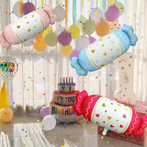 <span class=keywords><strong>Globos</strong></span> de Aluminio con Forma de Caramelo, Decoración de Fiesta de Cumpleaños, <span class=keywords><strong>Globos</strong></span> de Aluminio <span class=keywords><strong>para</strong></span> Galletas, Color Azul Mate, <span class=keywords><strong>para</strong></span> Fiesta de Baby Shower - Product Image 6