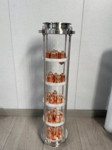 Produit phare : Colonne de distillation en verre 4-en-1 à 5 plaques avec cœur en cuivre pour la distillation d'alcool, de boissons et de vin à usage domestique - Product Image 3