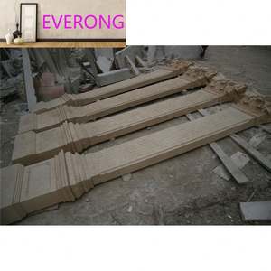 Colonnes <span class=keywords><strong>en</strong></span> marbre massif personnalisées, style romain, carrées, hautes, avec base, pour la décoration architecturale extérieure - Product Image 4