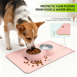 Tapis de Nourrissage Lent et Tapis à Lécher pour Animaux de Compagnie en Silicone Alimentaire Antidérapant Tout-en-un – Produit Promotionnel pour Animaux - Product Image 3