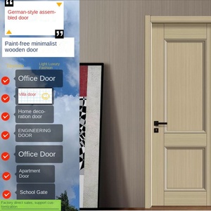 Giá tốt nhất của Trung Quốc Thương hiệu hàng đầu cửa gỗ nhà máy và tùy chỉnh trong nhà cửa Tinh thể carbon cửa - Product Image 2