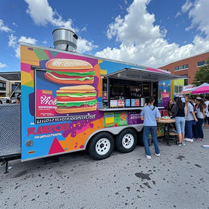 Remolque de Comida Móvil 2025 para Cocina, Pizza, Barbacoa, Café, Equipado, con Certificación CE - Product Image 2