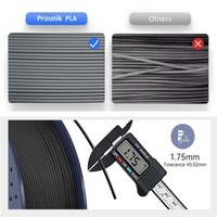 Filament PLA transparent Prounik 1,75 mm, bobine de 1 kg, fabriqué en Chine pour imprimante 3D