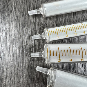 Лидер продаж, стеклянный шприц с предварительно заполненным наполнителем 5 мл, 10 мл, шкала с индивидуальным логотипом для косметического сывороточного масла - Product Image 3