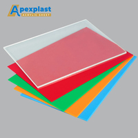 Plaque en acrylique coulé de qualité supérieure 1,3*2m, plaque PMMA transparente, protection UV pour boîte lumineuse publicitaire