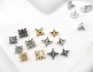 Bottoni in Metallo Dorato/Argento Anticato a Ago Singolo da 9MM, 10MM, 12MM, 14MM, 15MM per Jeans - Product Image 2