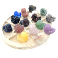 Venta al por mayor a granel cristal natural tallado cristal pato para regalos recuerdos