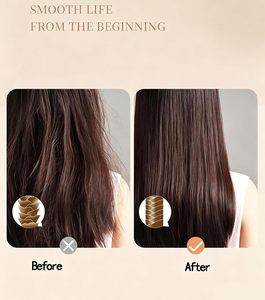 Juego de cepillos para el cabello de lujo chapados en oro ABS con logotipo privado personalizado al por mayor, juego de cepillos y peines mate antienredos populares en Europa - Product Image 2