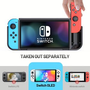Funda protectora 2024 para Nintendo <span class=keywords><strong>Switch</strong></span> <span class=keywords><strong>OLED</strong></span>, funda suave antideslizante a prueba de golpes, accesorios de juego, funda protectora de silicona - Product Image 4
