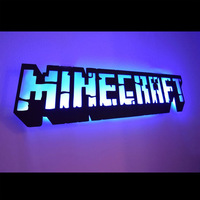 Décoration de salle de jeu MC à changement de couleur, manette de jeu, décoration murale cool pour fête, enseigne au néon, lumière LED pour chambre de joueur