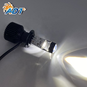 Phare de moto tout-en-un avec projecteur Y6 Y7 Y8 Y9, ampoules H7 H8 H11 9005 9006, mini lentille LED H4, projecteur de phare à faisceau Hi/Lo - Product Image 1