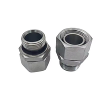 Adaptateur hydraulique 2BC-WD, filetage BSP, joint captif vers filetage métrique femelle 24 °   Raccord haute pression à joint torique conique