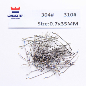 Fibre d'acier extrait par fusion en acier inoxydable, diamètre 25 mm, pour matériaux réfractaires - Product Image 3