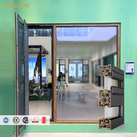 Wazzor Vente à Chaud Cadre Upvc Moderne pour Portes Fenêtres Profilé Extrusion Prix