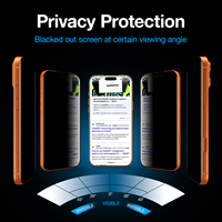 Protection d'écran de confidentialité 9H, verre trempé anti-espion ultra-fin de haute qualité pour iPhone 17 18 Pro Max