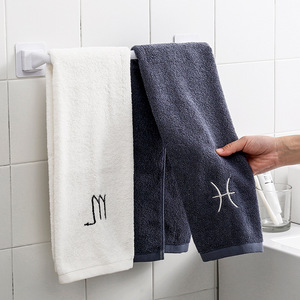Porte-serviettes mural Huiqisi sans perçage, en ABS, pour salle de bain et cuisine, avec crochets multifonctionnels - Product Image 2