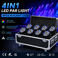 Projecteur LED étanche IP55 12x12W pour mariage, DMX512/WIFI RGBWA 6-en-1, alimenté par batterie, CRI90 13500LM, éclairage DJ