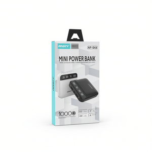 Ansty AP-044 Mini Power Bank 10000 mAh 2.1 A Carga Rápida Color Negro - Product Image 1