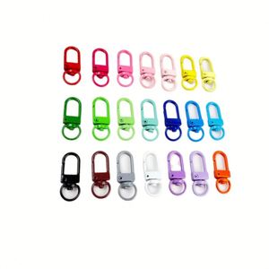 Porte-clés crochet de porte en métal personnalisé, peint et coloré - Mousqueton à ressort pour accessoires et breloques de bricolage - Product Image 2