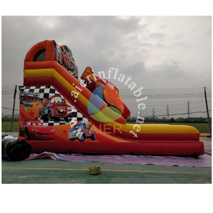 Toboggan gonflable à thème automobile, château gonflable commercial de qualité supérieure avec toboggan pour enfants, idéal pour les fêtes, la <span class=keywords><strong>location</strong></span> et les aires de jeux extérieures - Product Image 2