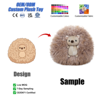Peluche personnalisée hérisson et panda, jouets en peluche mignons, jouets doux Kawaii personnalisés pour enfants, cadeau, décoration de chambre, vente en gros OEM