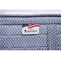 Matelas à ressorts ensachés, zone unique, surmatelas Euro matelassé, épaisseur 33 cm, garantie 10 ans, mobilier de chambre pour hôtel, style américain