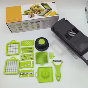 Factory Wholesale Normal <strong>Manual</strong> 16 Pieces Hand Operated <strong>Vegetable</strong> <strong>Slicer</strong>, Veggie Chopper, Food Chopper, Onion Cutter - Product Image 3