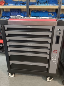 Armoire/chariot de rangement d'outils en acier CE 2025 <span class=keywords><strong>Kit</strong></span> d'outils de mécanicien 254 pièces Système de verrouillage à clé à 7 tiroirs Atelier personnalisable OEM - Product Image 3