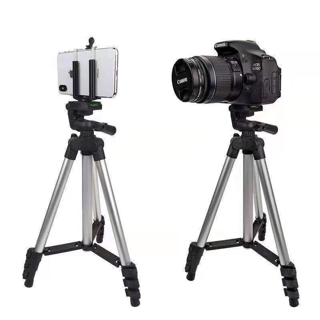 Travel Self Tripod Phone Camera Tripod Stand with Blue Tooth Remote Phone Clip for Canon Nikon DSLR SLR Digital Camera