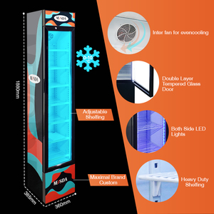 Meisda sc105b Slim Máy làm lạnh hiển thị Cooler 105L <span class=keywords><strong>Showcase</strong></span> thương mại thẳng đứng tủ lạnh để bán - Product Image 3