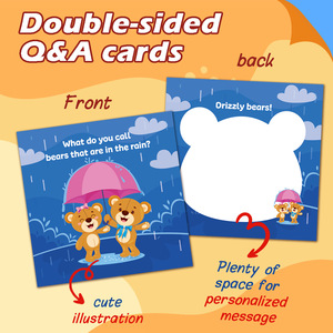 Cross-border Q&amp;A Cartoon English Encouragement Card for Children 3-6 Years Multicolor Paper Writable <strong>Lunch</strong> Card - Product Image 2