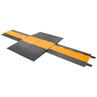 Protector de Cable de poliuretano resistente para silla de ruedas, Protector cruzado ADA de 1, 2, 3, 4 y 5 CANALES, rampas laterales