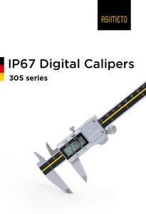 Calibro Digitale Asimeto ad Alta Precisione IP67 Antipolvere 0-8" 0-200mm, Strumento di Misurazione Elettronico per Lavorazioni Meccaniche e Falegnameria - Product Image 3