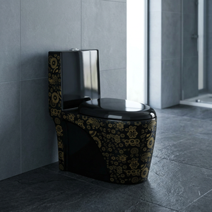 Dune Rustic Black One Piece Toilet for Man Women and Children Ceramic Supplier WC Sanitary Ware One Piece Monoblock Toilet - Product Image 4