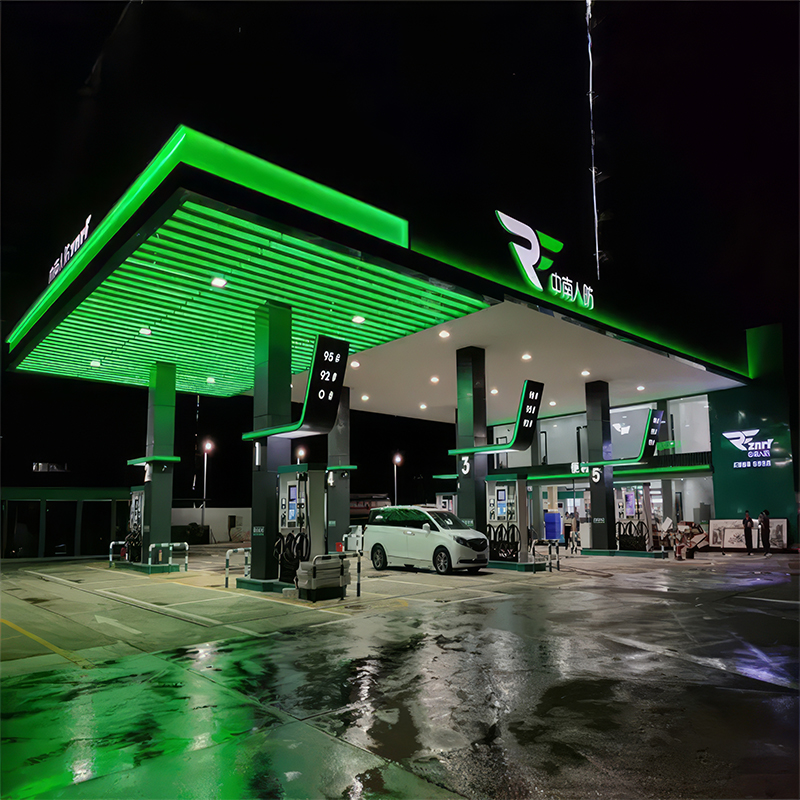 Настраиваемая наружная реклама, оптовая продажа, автозаправочная станция, светодиодная подсветка, осветительная вывеска, оборудование для автозаправочных станций