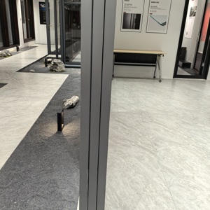 Thiết kế hiện đại nhiều kính xếp chồng lên nhau nhôm trackless cửa trượt với treo bánh xe cho phòng ăn phòng ngủ bệnh viện patios - Product Image 5