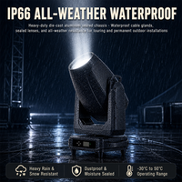 Projecteur LED professionnel 1000W 1200W étanche IP66 avec zoom 5.5-50, volets de cadrage CMY CTO, DMX512 RDM pour scène et concert