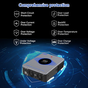 Inversor Solar Híbrido Y&H de 4.2KW, Conexión a Red/Desconexión a Red, DC24V a AC220V, MPPT de 120A Integrado, Funcionamiento sin Batería, Salida de CA Dual - Product Image 5