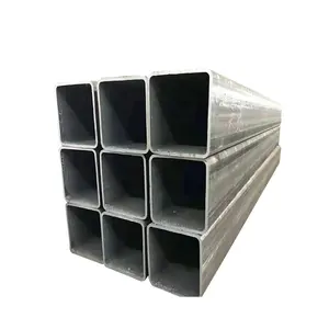 أفضل سعر من المصنع أنبوب فولاذ Q235 مستطيل من الكربون 40 × 80 مم وأنبوب مربع أنبوب أسود مستطيل 50 × 50 مم