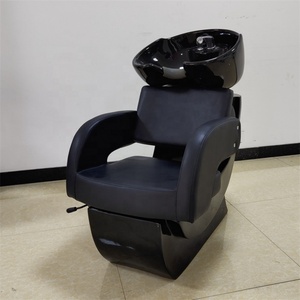 Kisen - Muebles de Peluquería Modernos en Oferta, Lavabo Blanco y Negro para Lavar el Cabello, Silla de Champú, Cama para Peluquería, Hecho en China - Product Image 4