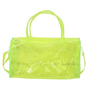 Logo personnalisé couleur bonbon filles dépenser la nuit sac léger PVC gelée Gym sac polochon fourre-tout transparent voyage sac de plage pour les femmes - Product Image 1