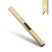 Briquet électronique rechargeable en alliage d'aluminium, sans flamme, USB, classique, pour fêtes et cigarettes, vente en gros