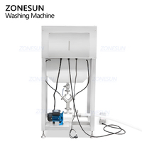 ZONESUN ZS-WB2S Semi Automatique Double Tête Rondelle Petite Eau Miel Sauce Jus Pet Bouteille En Verre Machine À Laver